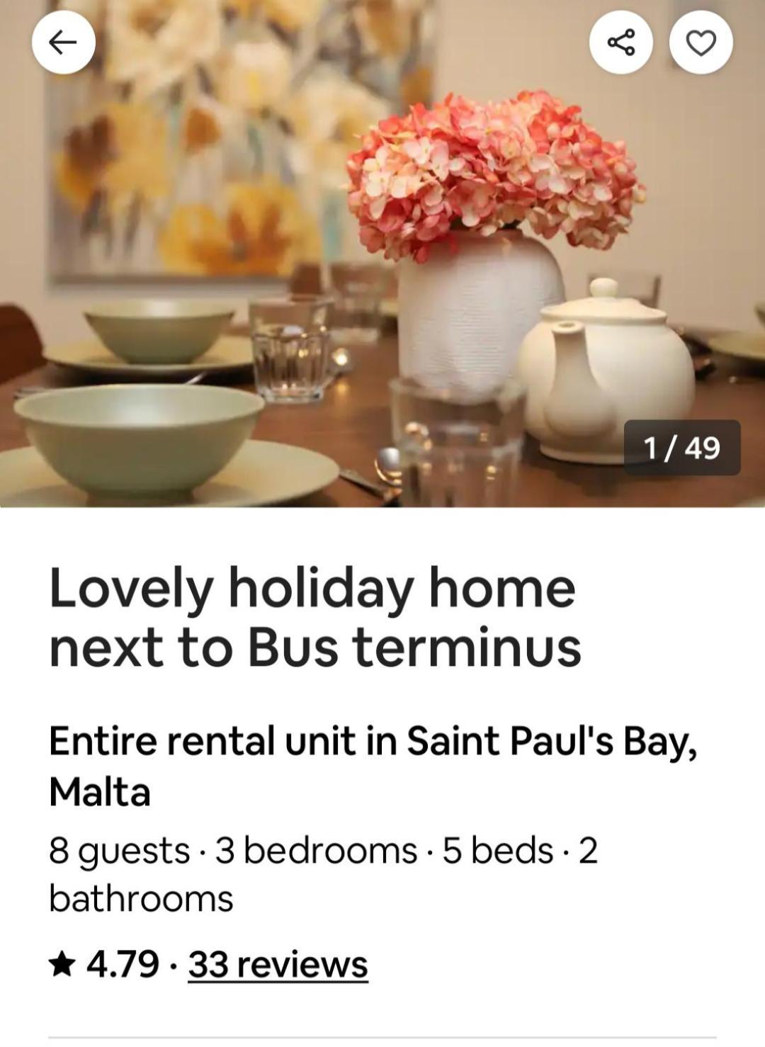 Lovely Holiday Home Next To Bus Terminus St. Paul's Bay Exterior photo
